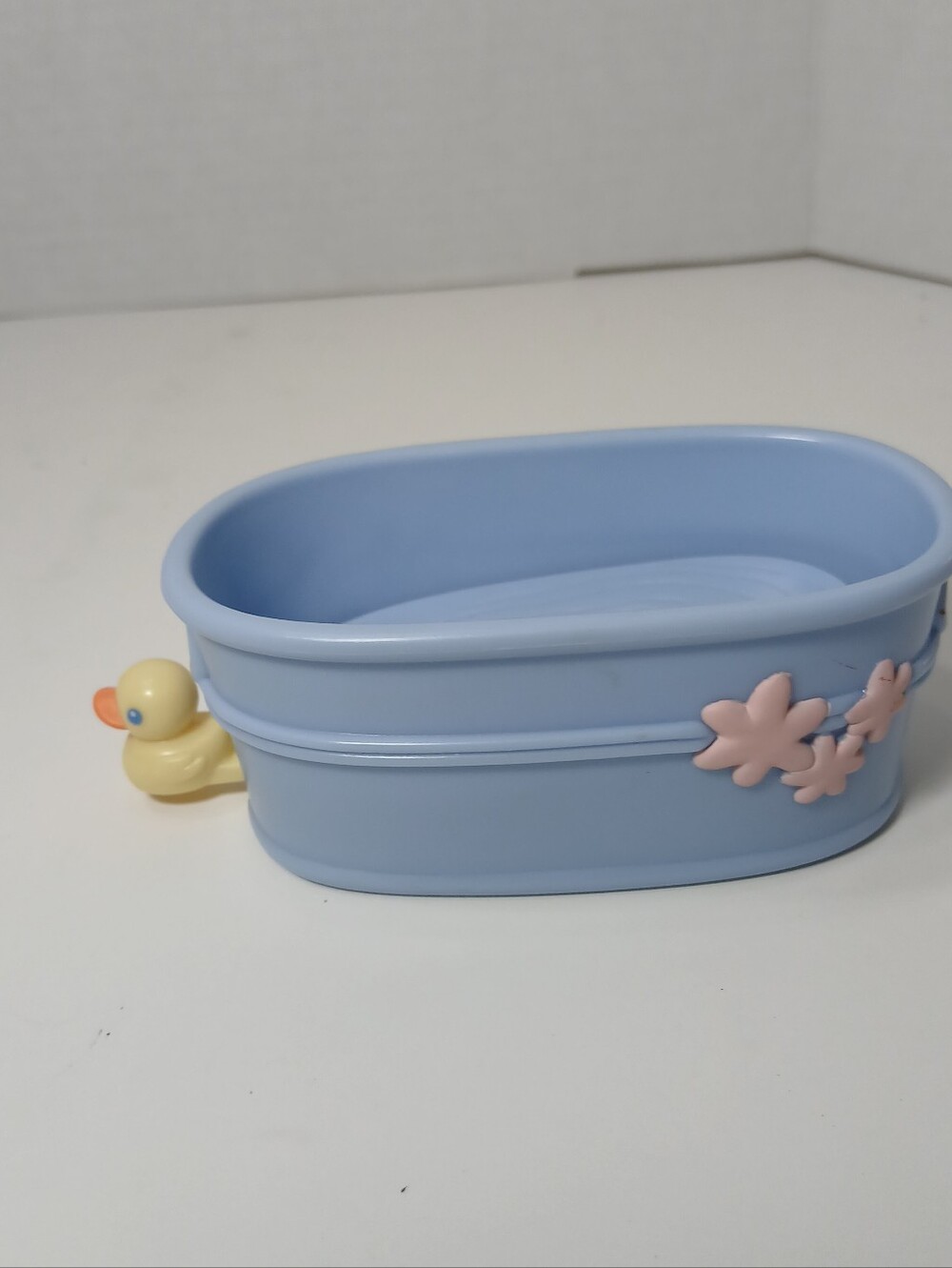 Littlest Pet Shop Blue Moving Bath Tub Yellow Rubber Duck Accessory Hasbro 2004